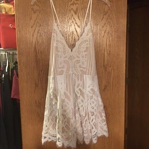 White lace romper